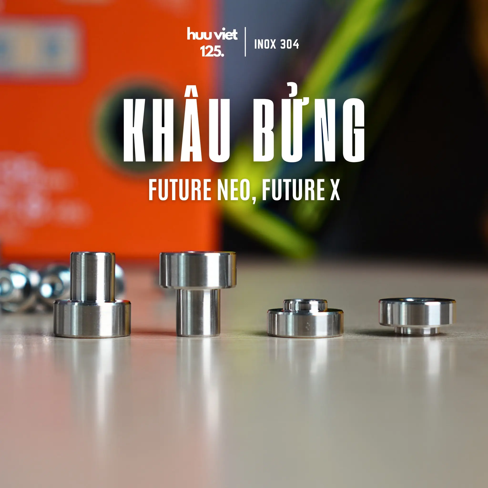 Khâu gắn Baga Future Neo, Future X Inox 304 CNC
