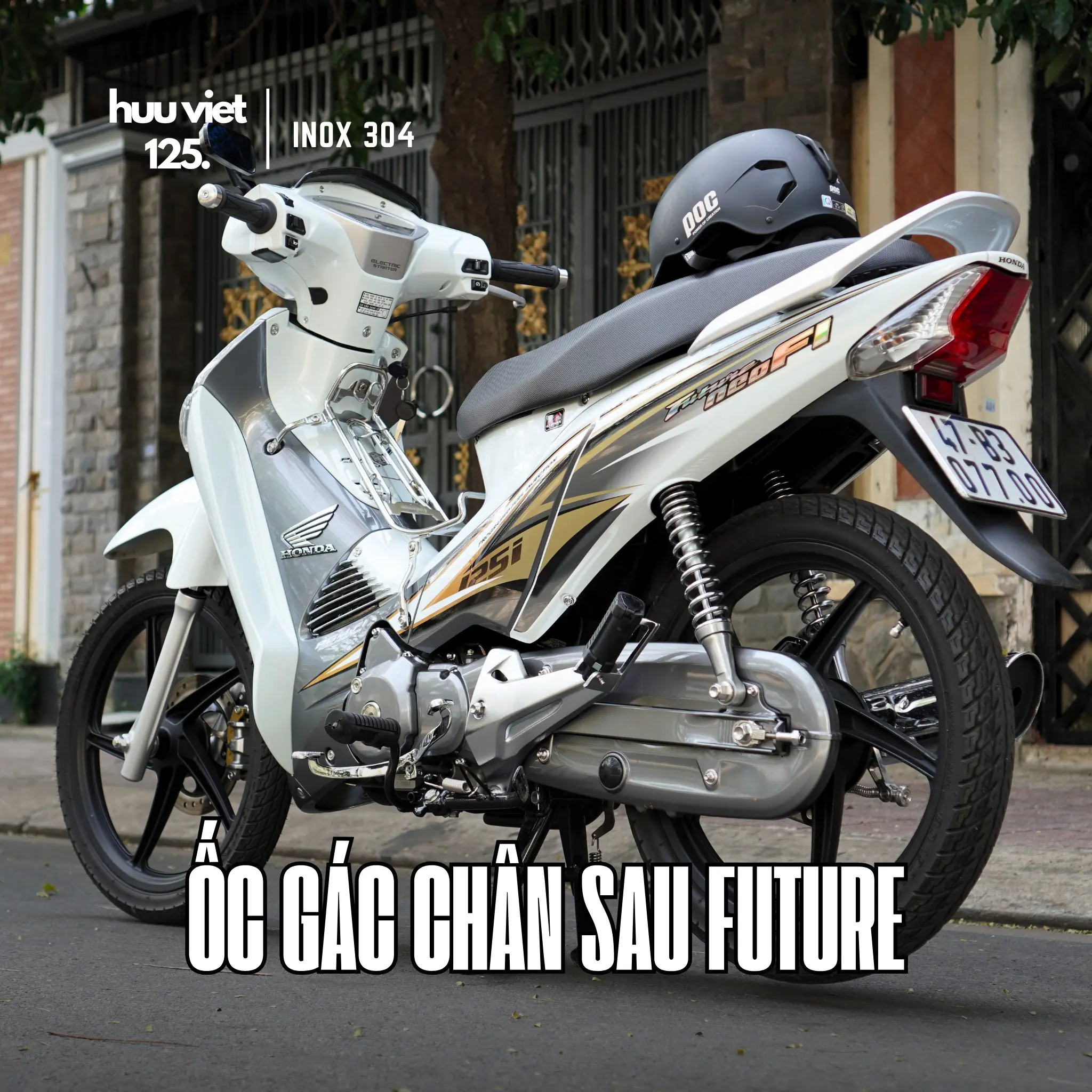 Bộ 4 ốc gác chân sau, ốc gắp Fu Neo, X, 2, Dream 125, Wave RS, S110
