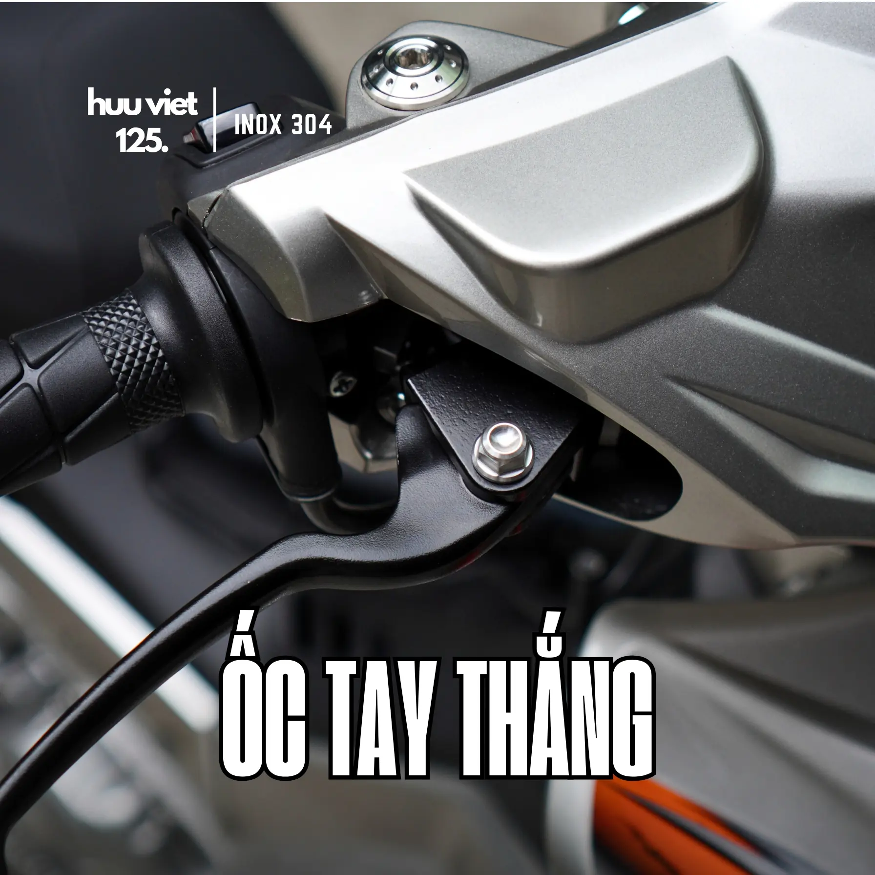 Ốc tay thắng, tay phanh Inox 304 CNC nguyên khối